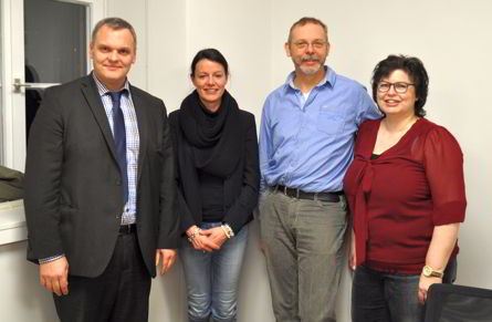 Unsere Vorsitzenden mit Frau Schmid