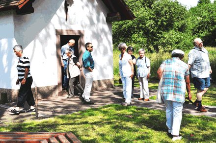 Abmarsch bei er Antoniuskapelle