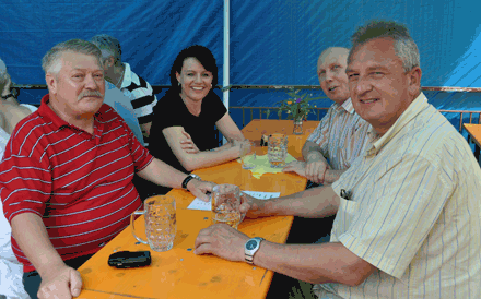 Herr Scholder, Frau Schmid, Josef Riegert, Siegfrie Böhm