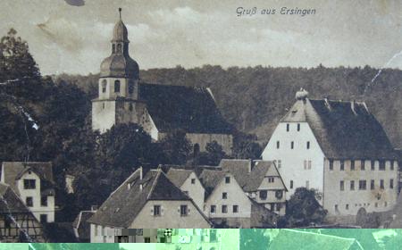 Ansicht alte Postkarte Ersingen
