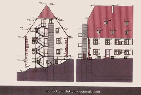 Ansicht Bürgerhaus Westseite
