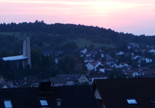 Bilfingen Abendstimmung von Norden